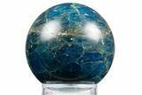 Bright Blue Apatite Sphere - Madagascar #334012-1